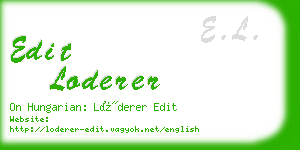 edit loderer business card